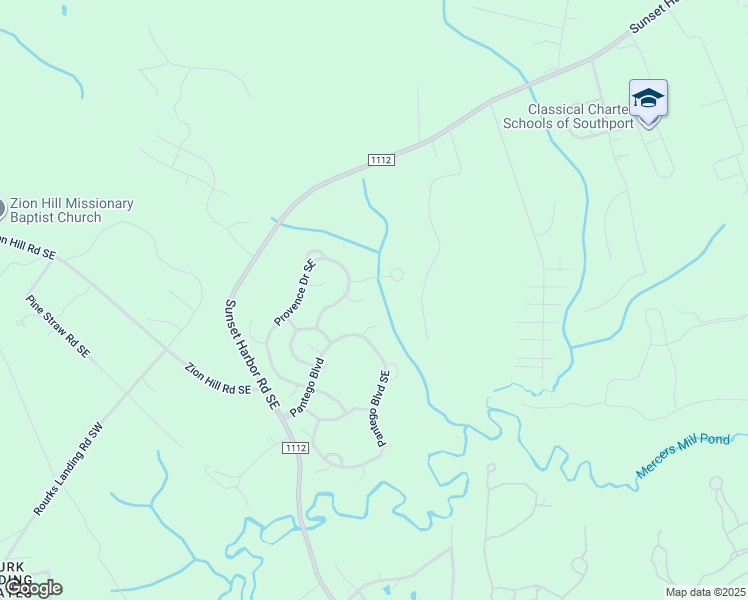 map of restaurants, bars, coffee shops, grocery stores, and more near Island Drive Southeast in Brunswick County