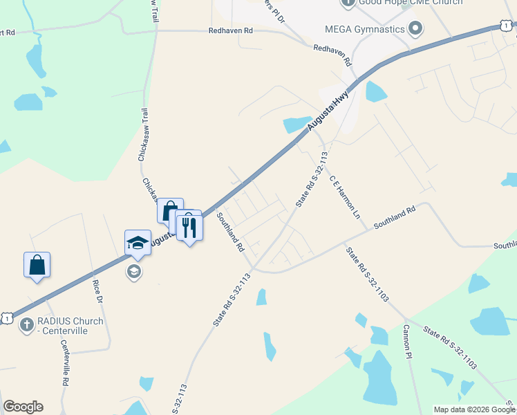 map of restaurants, bars, coffee shops, grocery stores, and more near 1538 Spring Hill Road in Gilbert