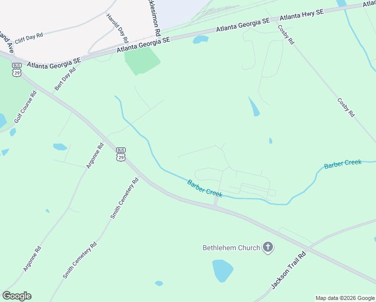 map of restaurants, bars, coffee shops, grocery stores, and more near 152 Heartland Circle in Winder