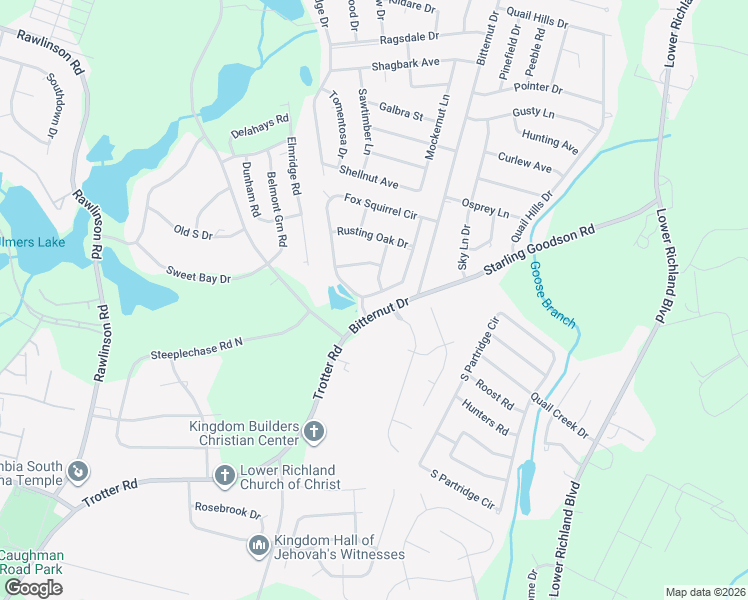 map of restaurants, bars, coffee shops, grocery stores, and more near 304 Fox Squirrel Circle in Columbia