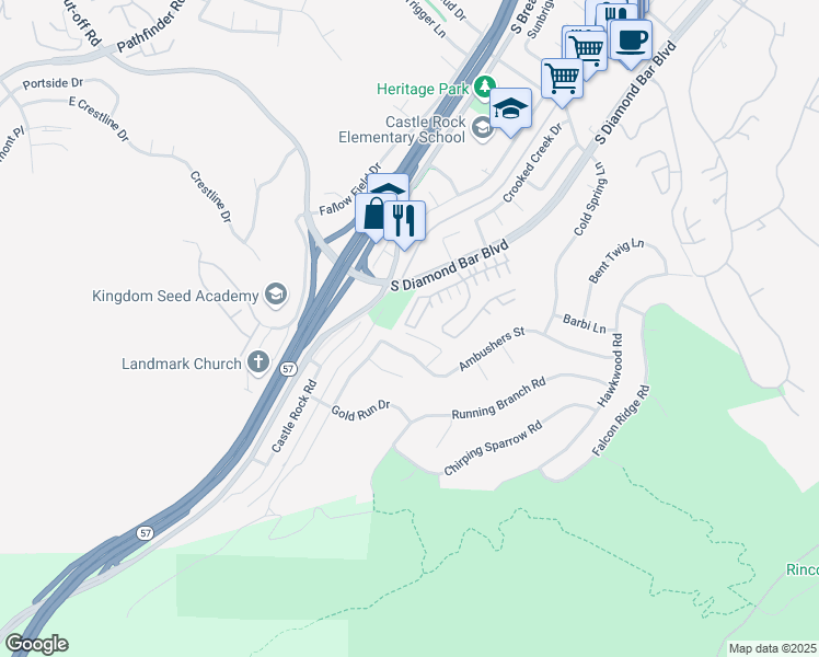 map of restaurants, bars, coffee shops, grocery stores, and more near 3157 Marigold Circle in Diamond Bar