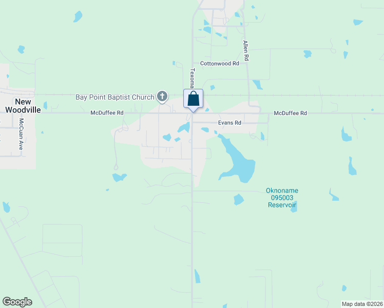 map of restaurants, bars, coffee shops, grocery stores, and more near Texoma Park Road in Kingston
