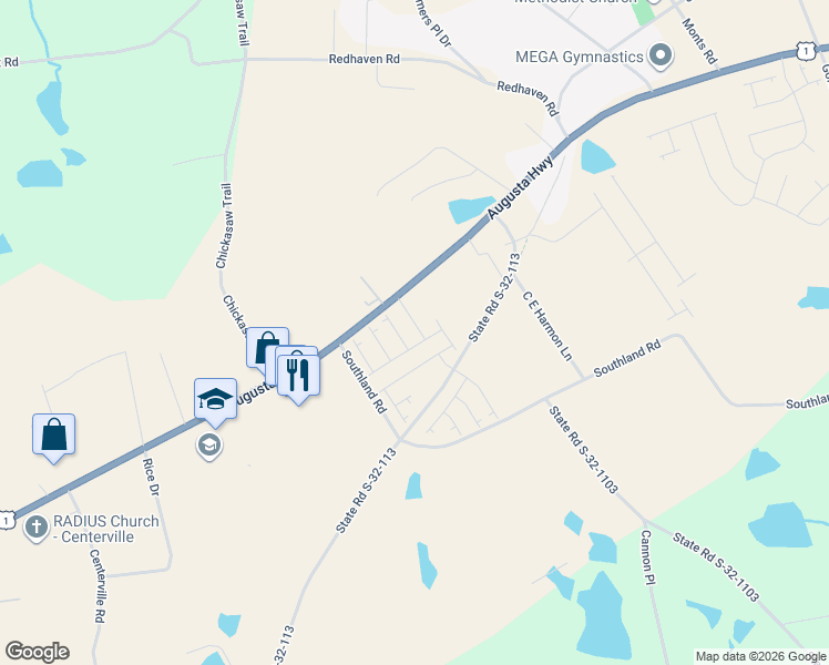 map of restaurants, bars, coffee shops, grocery stores, and more near 1538 Spring Hill Road in Gilbert