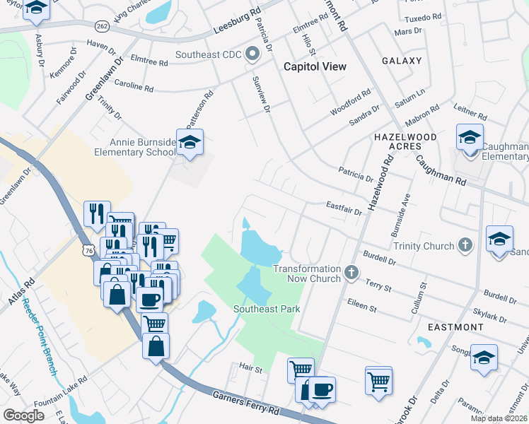 map of restaurants, bars, coffee shops, grocery stores, and more near 30 Willow Hurst Court in Columbia
