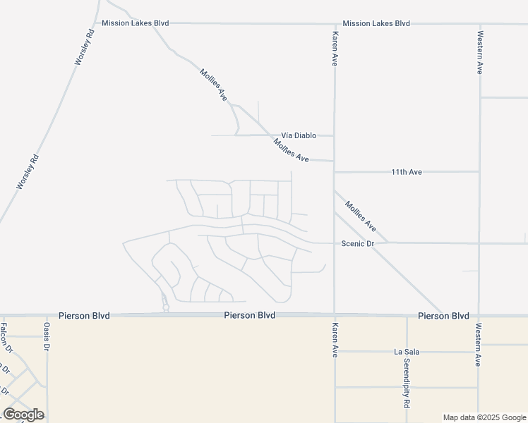 map of restaurants, bars, coffee shops, grocery stores, and more near Skyvista Drive in Desert Hot Springs