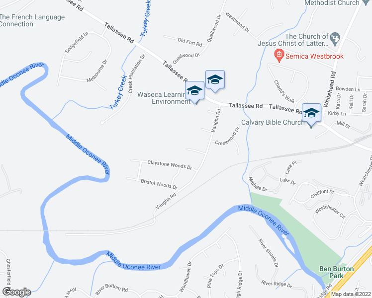 map of restaurants, bars, coffee shops, grocery stores, and more near 116 Cameron Court in Athens