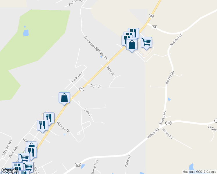 map of restaurants, bars, coffee shops, grocery stores, and more near 224 20th Street in Oneonta