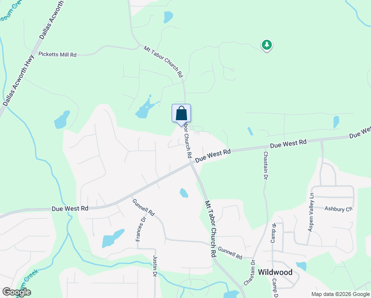 map of restaurants, bars, coffee shops, grocery stores, and more near 16 3 Oaks Path in Dallas