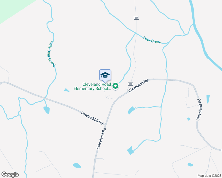 map of restaurants, bars, coffee shops, grocery stores, and more near 1700 Cleveland Road in Bogart