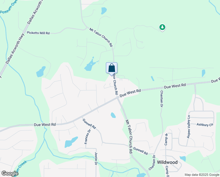 map of restaurants, bars, coffee shops, grocery stores, and more near 16 3 Oaks Path in Dallas