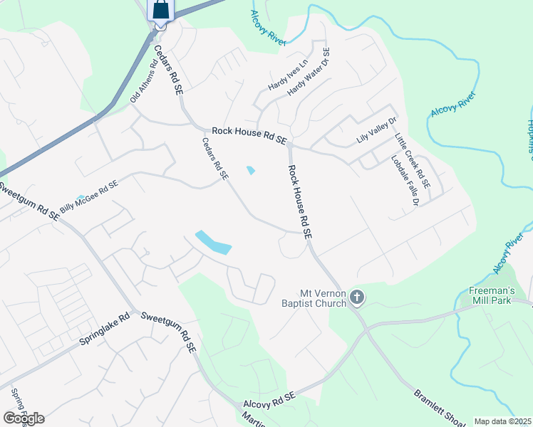 map of restaurants, bars, coffee shops, grocery stores, and more near 1265 Cedars Road in Lawrenceville