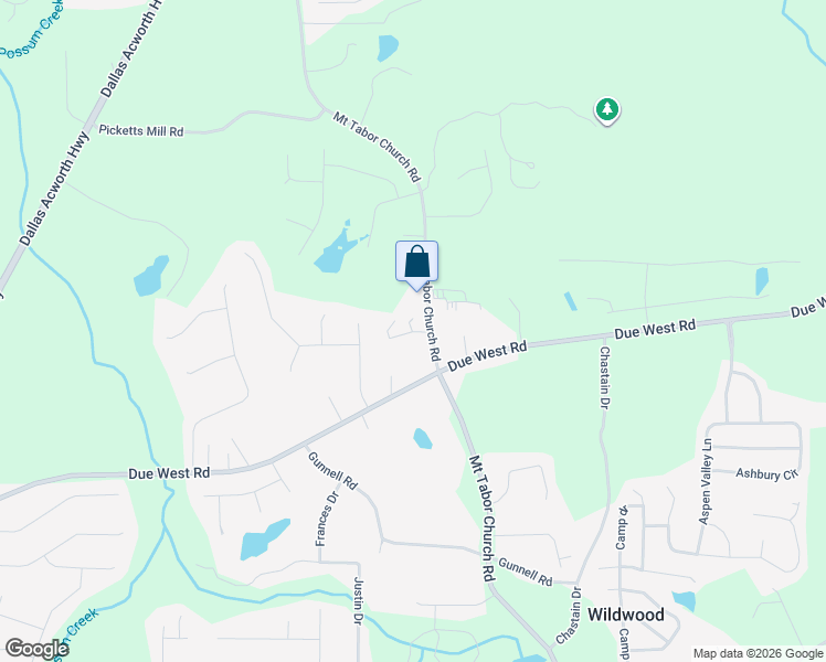 map of restaurants, bars, coffee shops, grocery stores, and more near 16 3 Oaks Path in Dallas