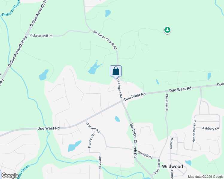 map of restaurants, bars, coffee shops, grocery stores, and more near 16 3 Oaks Path in Dallas