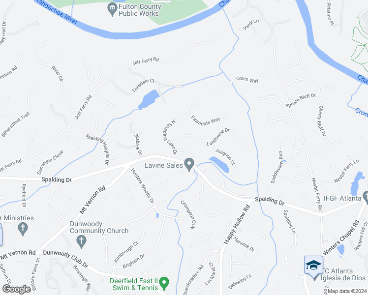 map of restaurants, bars, coffee shops, grocery stores, and more near 410 Glenmont Court in Atlanta