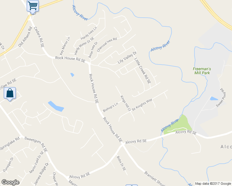map of restaurants, bars, coffee shops, grocery stores, and more near 337 Kings Hill Court in Lawrenceville