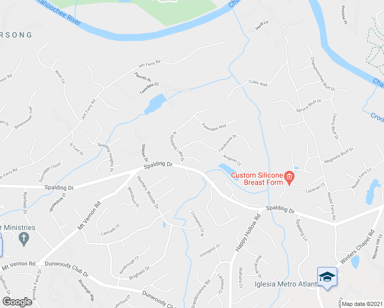 map of restaurants, bars, coffee shops, grocery stores, and more near 410 Glenmont Court in Atlanta