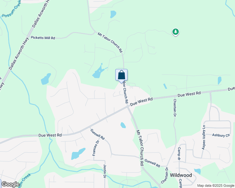 map of restaurants, bars, coffee shops, grocery stores, and more near 16 3 Oaks Path in Dallas