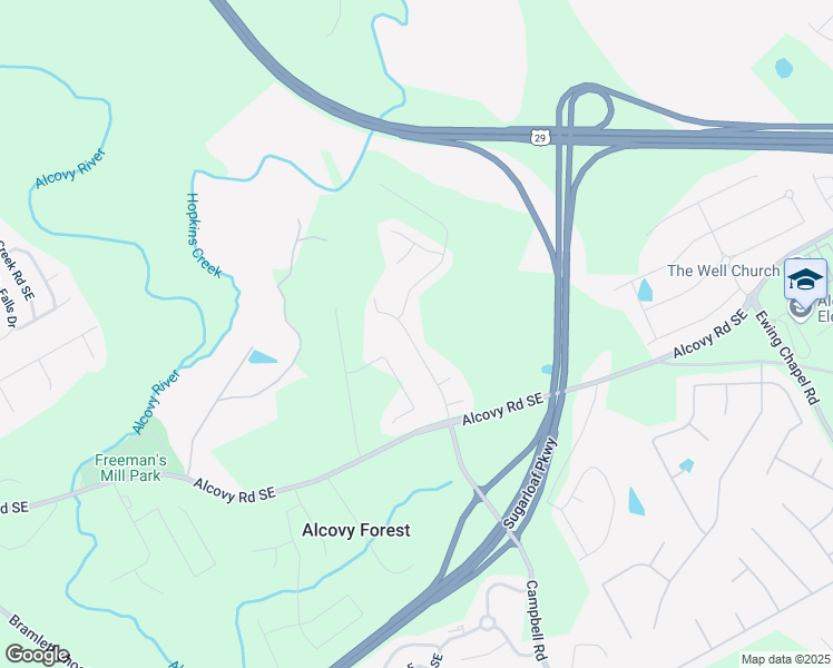 map of restaurants, bars, coffee shops, grocery stores, and more near 620 Alcovy Springs Drive Southeast in Lawrenceville
