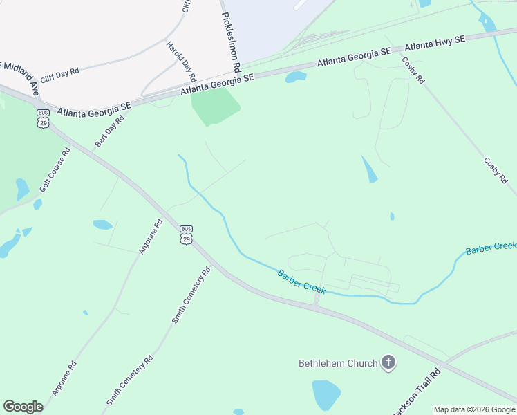 map of restaurants, bars, coffee shops, grocery stores, and more near 836 Hog Mountain Road in Winder