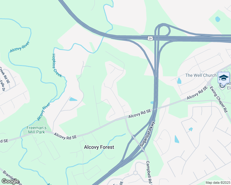 map of restaurants, bars, coffee shops, grocery stores, and more near 620 Alcovy Springs Drive Southeast in Lawrenceville