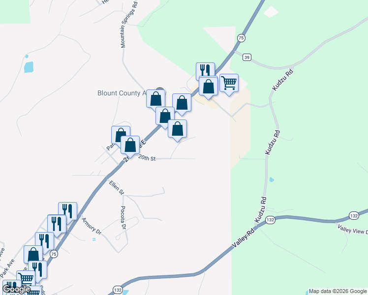 map of restaurants, bars, coffee shops, grocery stores, and more near 2025 Clowdus Drive in Oneonta
