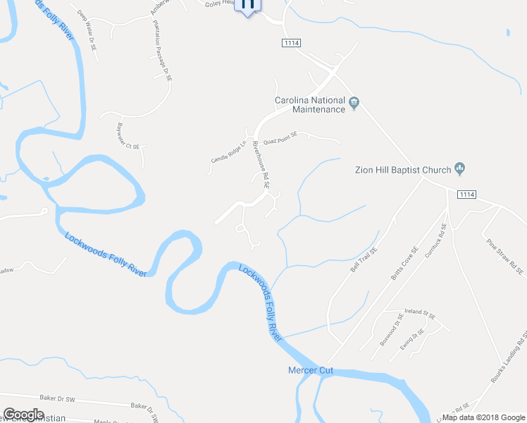 map of restaurants, bars, coffee shops, grocery stores, and more near 1819 Forbes Bay Lane Southeast in Bolivia