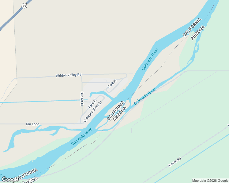 map of restaurants, bars, coffee shops, grocery stores, and more near 3397 U.S. 95 in Blythe