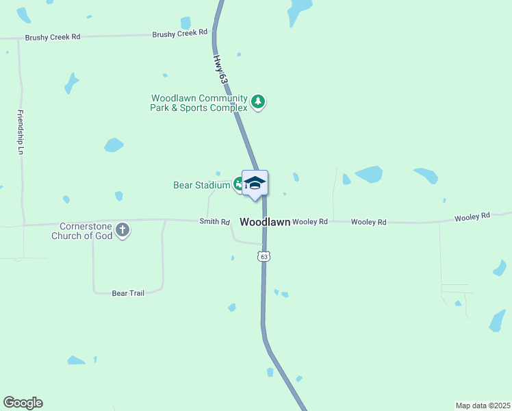 map of restaurants, bars, coffee shops, grocery stores, and more near 6760 US Highway 63 in Rison
