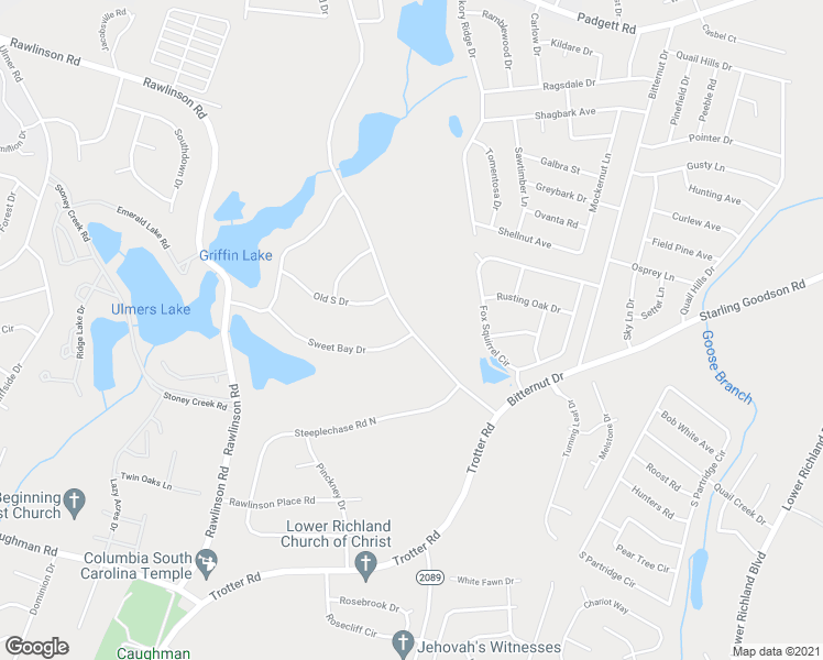 map of restaurants, bars, coffee shops, grocery stores, and more near 19 Sweet Bay Drive in Columbia