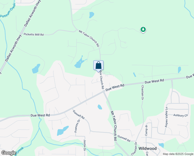 map of restaurants, bars, coffee shops, grocery stores, and more near 37 Water Oak Path in Dallas