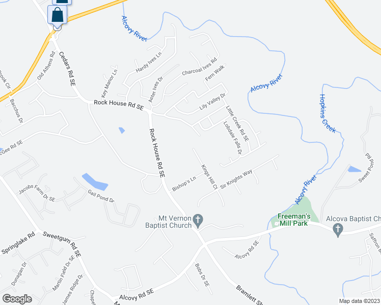 map of restaurants, bars, coffee shops, grocery stores, and more near 317 Kings Hill Court in Lawrenceville