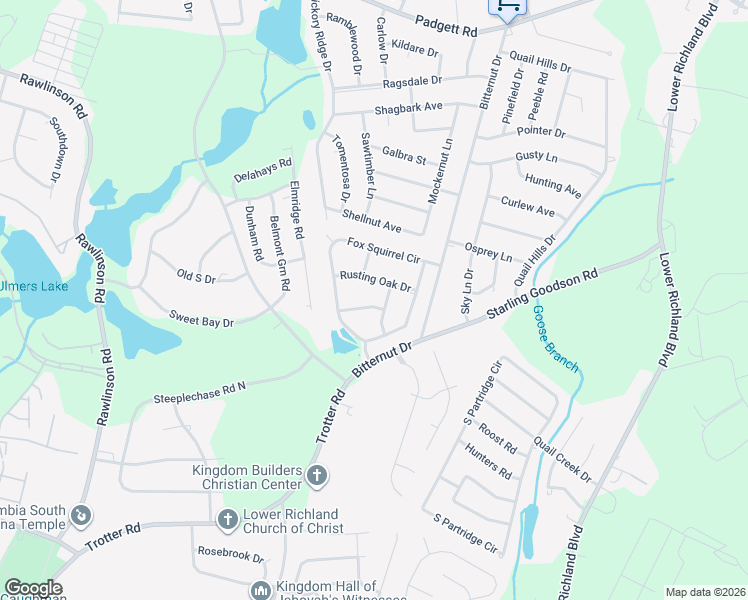 map of restaurants, bars, coffee shops, grocery stores, and more near 711 AppleGate Lane in Columbia