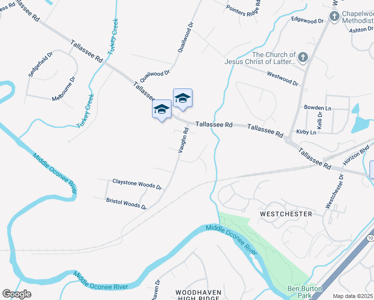 map of restaurants, bars, coffee shops, grocery stores, and more near 133 Creekwood Drive in Athens