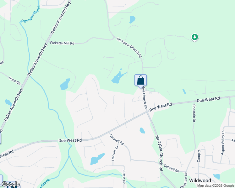 map of restaurants, bars, coffee shops, grocery stores, and more near 80 Due West Cove in Dallas