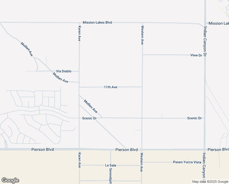 map of restaurants, bars, coffee shops, grocery stores, and more near 8th Street in Desert Hot Springs