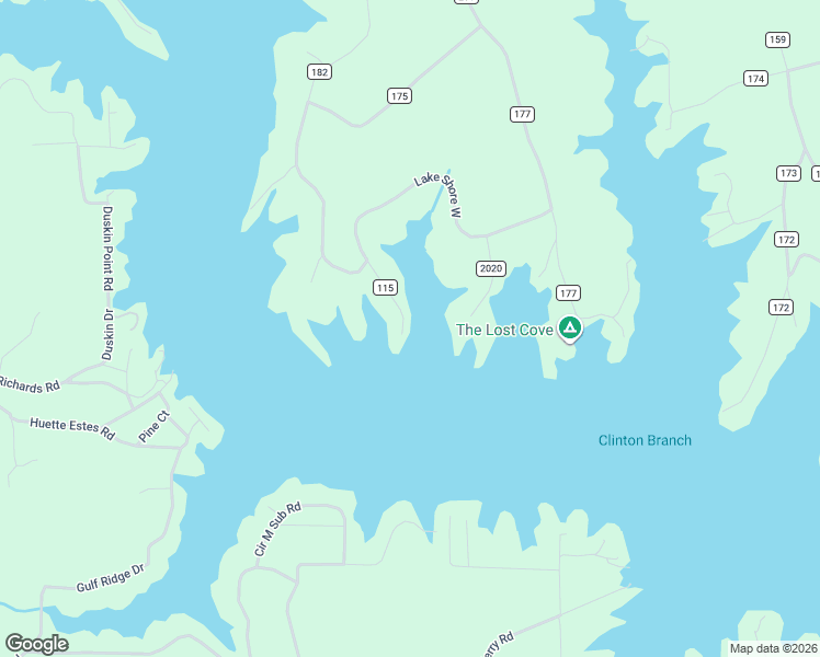 map of restaurants, bars, coffee shops, grocery stores, and more near 175 County Road 115 in Crane Hill