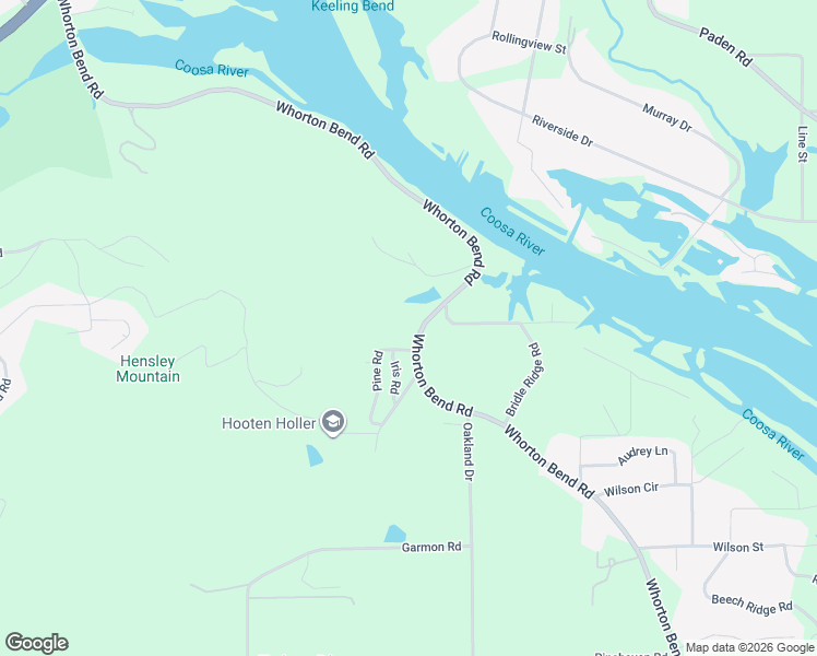 map of restaurants, bars, coffee shops, grocery stores, and more near 5015 Whorton Bend Road in Gadsden