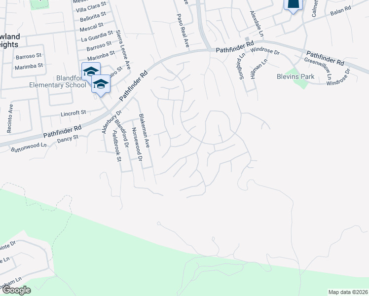 map of restaurants, bars, coffee shops, grocery stores, and more near 18847 Leesbury Way in Rowland Heights
