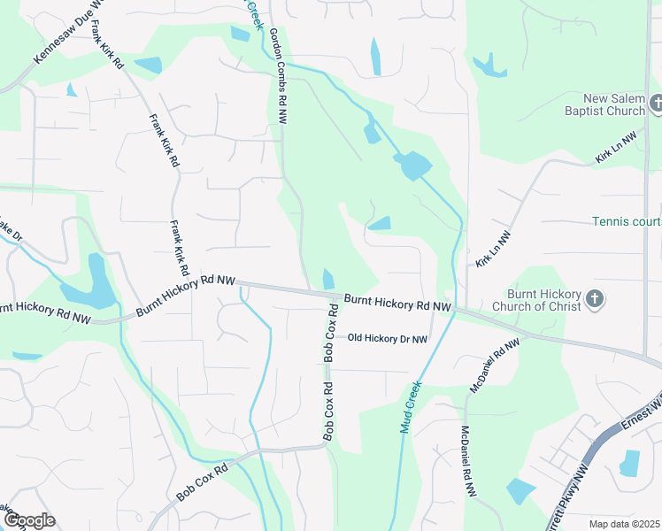 map of restaurants, bars, coffee shops, grocery stores, and more near 2750 Burnt Hickory Road Northwest in Marietta