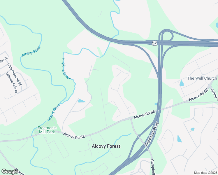 map of restaurants, bars, coffee shops, grocery stores, and more near 535 Alcovy Springs Drive Southeast in Lawrenceville