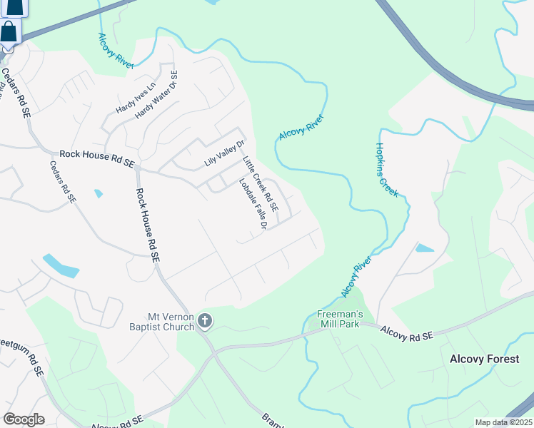 map of restaurants, bars, coffee shops, grocery stores, and more near 524 Lobdale Falls Drive in Lawrenceville