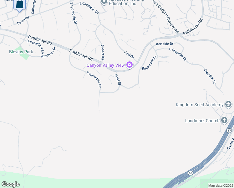 map of restaurants, bars, coffee shops, grocery stores, and more near 2628 Rudy Street in Rowland Heights