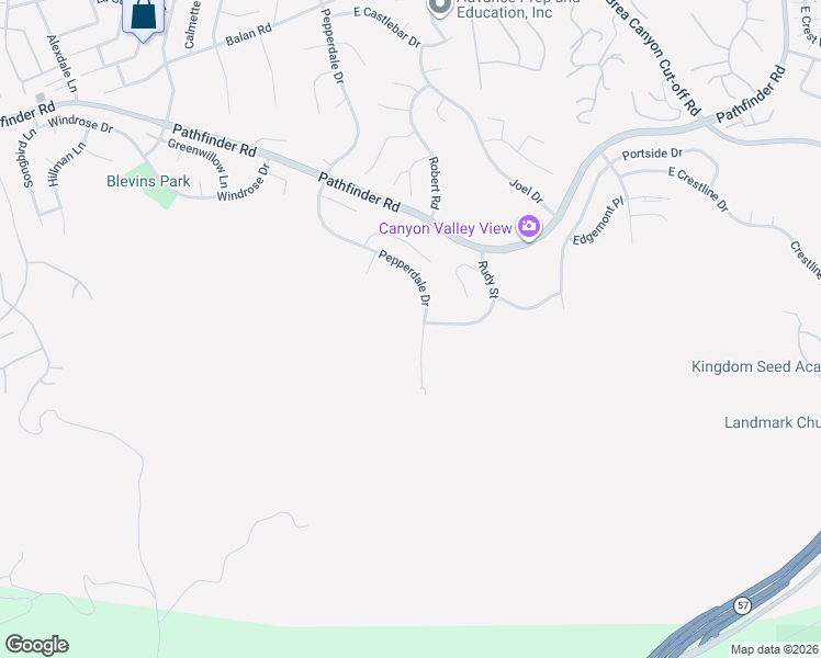 map of restaurants, bars, coffee shops, grocery stores, and more near 2691 Pepperdale Drive in Rowland Heights