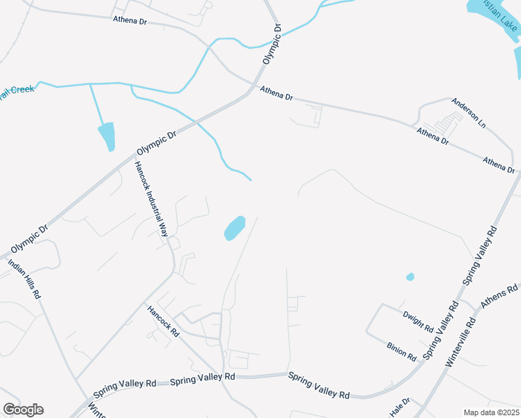 map of restaurants, bars, coffee shops, grocery stores, and more near 624 Pine Log Road in Athens