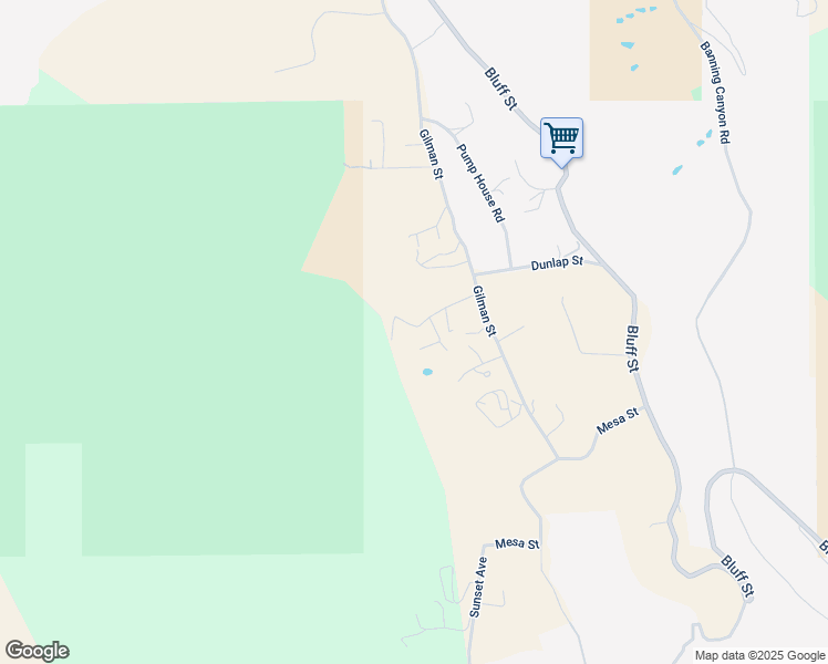 map of restaurants, bars, coffee shops, grocery stores, and more near 43350 Dunlap Street in Banning