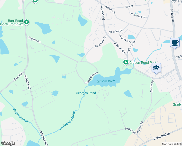 map of restaurants, bars, coffee shops, grocery stores, and more near 212 Pond View Lane in Lexington