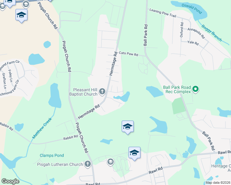 map of restaurants, bars, coffee shops, grocery stores, and more near Lilly Pond Road in Lexington County