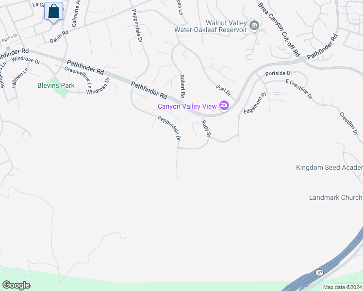 map of restaurants, bars, coffee shops, grocery stores, and more near 2681 Rudy Street in Rowland Heights