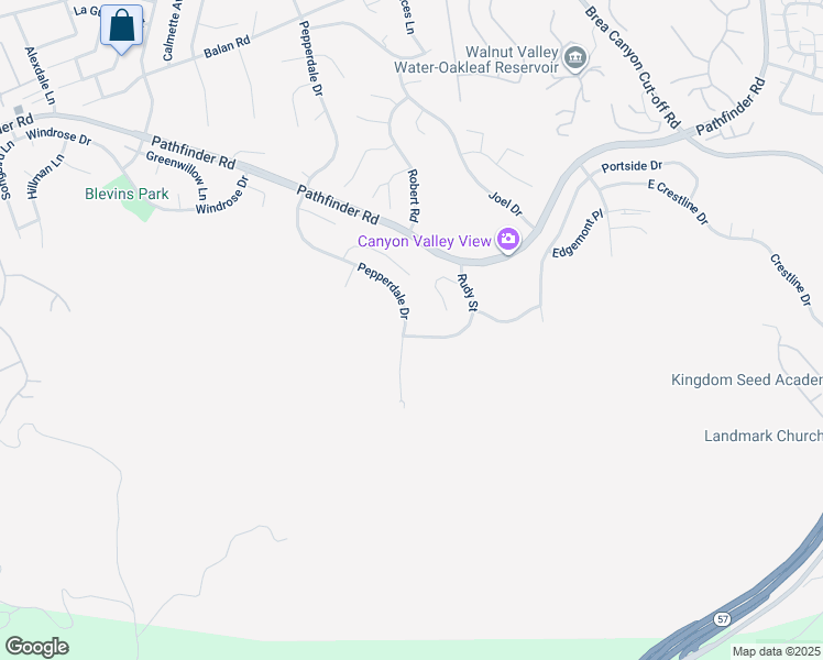 map of restaurants, bars, coffee shops, grocery stores, and more near 2681 Rudy Street in Rowland Heights