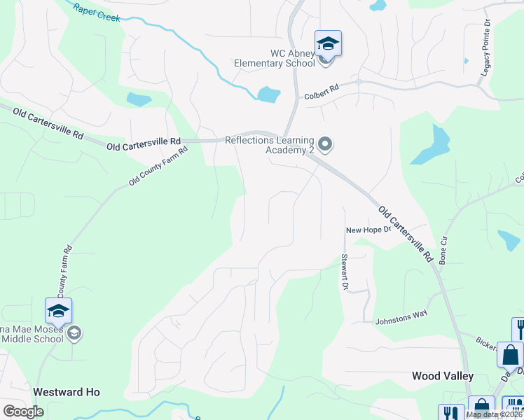 map of restaurants, bars, coffee shops, grocery stores, and more near 146 Old Chestnut Lane in Dallas